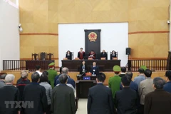 Quang cảnh tòa tuyên án. (Ảnh: Doãn Tấn/TTXVN)