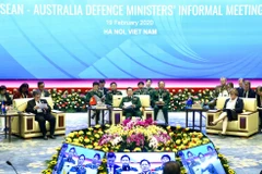Quang cảnh cuộc gặp không chính thức Bộ trưởng Quốc phòng ASEAN-Australia. (Ảnh: Dương Giang/TTXVN)