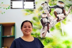 Chị Lê Thị Trang - Anh hùng điểm nóng đa dạng sinh học. (Ảnh: Trần Lê Lâm/Vietnam+)