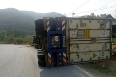 Hiện trường vụ tai nạn. (Ảnh: Phan Tuấn Anh/TTXVN)