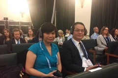 Đoàn đại biểu Việt Nam tham dự hội nghị. (Ảnh: Diệu Hương/Vietnam+)