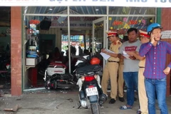 Hiện trường vụ tai nạn. (Ảnh: Đậu Tất Thành/TTXVN)