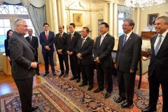 Ngoại trưởng Hoa Kỳ Rex Tillerson tiếp Đại sứ, Đại biện các nước ASEAN. (Ảnh: Cơ quan thường trú TTXVN tại Washington)