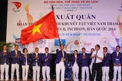 Lễ xuất quân đoàn thể thao người khuyết tật dự Asian Para Games 2