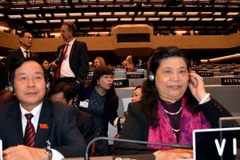 Phó Chủ tịch Quốc hội Tòng Thị Phóng chúc mừng tân Chủ tịch IPU