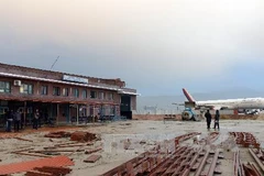 Nhà ga sân bay nội địa Nepal sau vụ tai nạn. AFP-TTXVN