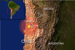 Động đất 6,2 độ Richter làm rung chuyển bờ biển Chile