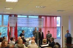 Quang cảnh lễ kỷ niệm. (Ảnh do Đại sứ quán Việt Nam tại Hungary cung cấp)