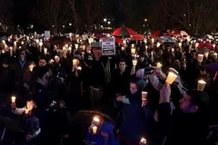 Công viên Vườn Kho báu ở Melbourne chật kín người. (Nguồn: Herald Sun)