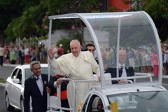 Giáo hoàng Francis I tại thủ đô La Habana của Cuba ngày 19/9. (Nguồn: AFP/TTXVN)