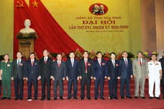 Chủ tịch nước Trương Tấn Sang với các đại biểu dự Đại hội. (Ảnh: Nguyễn Khang/TTXVN)