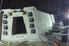 Sập nhịp cầu 300 tấn tại Malaysia, ba công nhân thiệt mạng