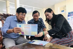 Tư vấn về chính sách bảo hiểm xã hội tự nguyện. (Ảnh: PV/Vietnam+)