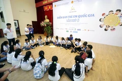 Trẻ em tham gia Diễn đàn trẻ em quốc gia. (Ảnh minh hoạ: PV/Vietnam+)
