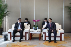 Buổi hội đàm giữa Thứ trưởng Trần Thanh Nam cùng đoàn công tác Bộ Nông nghiệp và Phát triển nông thôn làm việc với lãnh đạo tỉnh Quảng Tây. (Ảnh: Bộ Nông nghiệp và Phát triển nông thôn)