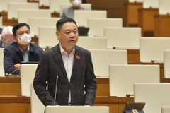 Đại biểu Nguyễn Ngọc Bảo - Đoàn Đại biểu Quốc hội tỉnh Bắc Ninh. (Ảnh: CTV/Vietnam+)