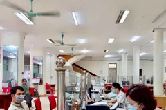 Giao dịch tại Agribank. (Ảnh: CTV/Vietnam+)