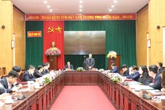 Toàn cảnh buổi làm việc. (Ảnh: Vietnam+)