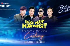Banner của chương trình "Bài hát hay nhất" - Big Song Big Deal 2022. (Ảnh: Vietnam+)
