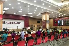 Giao dịch tại Agribank. (Ảnh: Vietnam+)