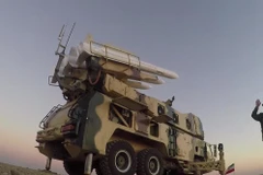 Một thiết bị phòng không của Iran tại cuộc thử nghiệm. (Ảnh: RT)