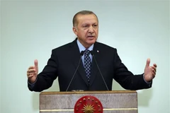 Tổng thống Thổ Nhĩ Kỳ Recep Tayyip Erdogan. (Ảnh: AFP/TTXVN)