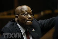 Cựu Tổng thống Nam Phi Jacob Zuma tại phiên tòa ở Pietermaritzburg ngày 30/11/2018. (Nguồn: AFP/TTXVN)