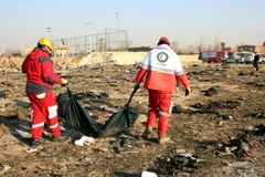 Hiện trường vụ tai nạn. (Nguồn: Yahoo News)