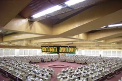 Sàn giao dịch chứng khoán tại Hong Kong (Trung Quốc). (Ảnh: HK Free Press)