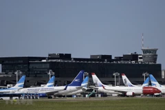 Sân bay Jorge Newbery tại Buenos Aires, Argentina, đóng cửa ngày 20/3/2020 do dịch COVID-19 lan rộng. (Ảnh: AFP/TTXVN)
