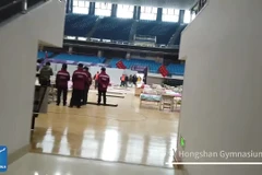 Bên trong bệnh viện dã chiến ở Vũ Hán. (Ảnh: Xinhua)