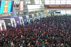 Tết là thời điểm ngành đường sắt của Trung Quốc trở nên nhộn nhịp. (Nguồn: Wired)