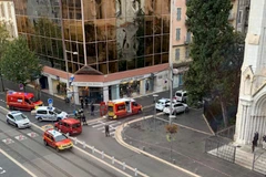 Hiện trường vụ tấn công. (Ảnh: Express)