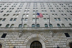 Chi nhánh Cục Dự trữ Liên bang Mỹ (Fed) tại New York. (Ảnh: Bloomberg)