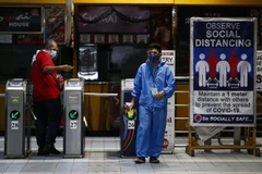Philippines lao đao giữa dịch COVID-19. (Ảnh: The Straits Times)