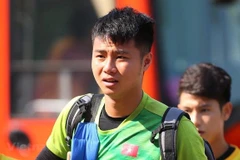 Không khí đội U23 Việt Nam đi xuống sau khi hoà 0-0 U23 Jordan và có nguy cơ bị loại khỏi U23 châu Á 2020. (Ảnh: Nguyên An/Vietnam+)