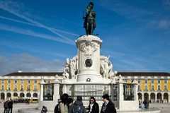 Quảng trường ở thủ đô Lisbon (Bồ Đào Nha). (Ảnh: Reuters)