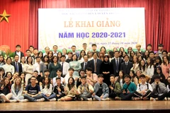 Quang cảnh tại lễ khai giảng. (Ảnh: Học viện Báo chí và Tuyên truyền)