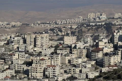 Khu định cư Do Thái Maale Adumim (phía sau) ở Khu Bờ Tây. (Ảnh: AFP/TTXVN)