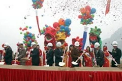 Lễ khởi công nhà máy thủy điện Bá Thước 1 và 2. (Ảnh: vneconomy.vn)