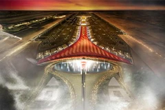 Sân bay quốc tế mới ở thủ đô Bắc Kinh, Trung Quốc. (Ảnh: WAN)