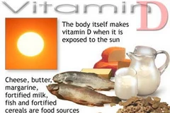 Thực phẩm có chứa nhiều vitamin D. (Ảnh: Internet)