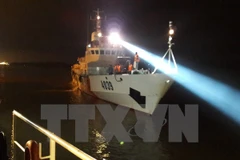 Công tác tìm kiếm cứu nạn máy bay CASA-212 mất tích. (Ảnh: Hồng Pha/TTXVN)