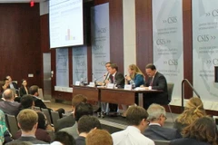 Hội thảo tại Mỹ về vụ Philippines kiện các tuyên bố chủ quyền của Trung Quốc ở Biển Đông. (Ảnh: Thanh Tuấn/TTXVN)