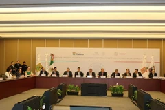 Toàn cảnh hội nghị thành lập Ủy ban thường trực Mexico-châu Á-Thái Bình Dương (CEMAP) của CONAGO ngày 17/6 tại Mexico City. (Ảnh: Việt Hòa/Vietnam+)