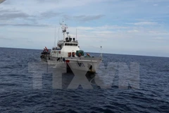 Tìm kiếm cứu nạn máy bay Casa-212 mất tích. (Ảnh: Hồng Pha/TTXVN)