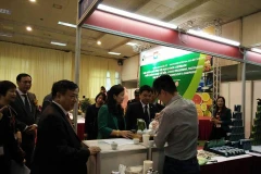 Các gian hàng tại triển lãm. (Ảnh: Khánh Vân/Vietnam+)