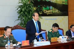 Phó Thủ tướng Thường trực Chính phủ Trương Hòa Bình phát biểu. (Ảnh: Doãn Tấn/TTXVN)