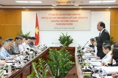 Quang cảnh buổi làm việc. (Ảnh: Doãn Tấn/TTXVN)