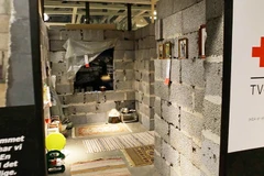 Tái hiện ngôi nhà của người tị nạn Syria. (Nguồn: boredpanda)